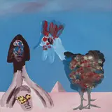 Notes for Oedipus (1975) by Sidney Nolan, 1975, synthetic polymer paint on composition board, sold Sep 2023