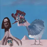 Notes for Oedipus (1975) by Sidney Nolan, 1975, synthetic polymer paint on composition board, sold Sep 2023