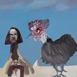 Notes for Oedipus (1975) by Sidney Nolan, 1975, synthetic polymer paint on composition board, sold Sep 2023