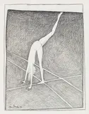 John Brack, On Two Hands and One Foot 1973