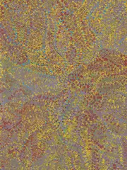Emily Kngwarreye, Bush Plum (1992), 1992, synthetic polymer paint on canvas