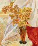 Grace Cossington Smith, Gum Blossom 1946, 1946, oil on pulpboard