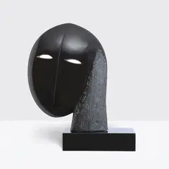 Joel Elenberg, Mask 1 (1978), 1978, black Belgium marble