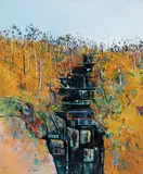 Fred Williams, Masons Falls (1981), 1981, oil on canvas