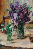 Bessie Davidson, Still Life with Irises (circa 1920)