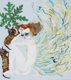 Del Kathryn Barton, Making Love with Love (Version 3) 2004