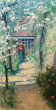Isobel Rae, (Femme Bretonne a Jardin Etaples) (circa 1890s), oil on canvas
