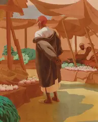 Weaver Hawkins, El Sokko Grande, Tangier (1923), 1923, oil on canvas