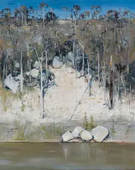 Arthur Boyd, On the Banks of the Shoalhaven (1984), 1984, oil on canvas