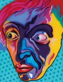 Howard Arkley, Psychedelic Head 1990