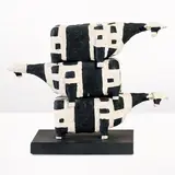John Kelly, Three Cows in a Pile (2001), 2001, bronze and paint, edition 8 of 9, plus 1 artist's proof
