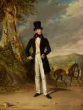 John Ferneley, Portrait of William Lamb, 2nd Viscount Melbourne of Kilmore, Lord Melbourne, Baron of Kilmore, Baron Melbourne of Melbourne (circa 1805), 1805, oil on board