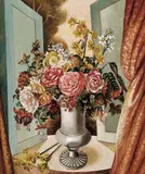 Adrian Feint, Flowers in a White Urn 1950
