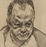 Lucian Freud, Head of Bruce Bernard (1985), 1985, etching on paper, edition 8 of 50, plus 15 artist's proofs