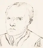 Selbstbildnis, from Gesichter (1918) by Max Beckmann, 1918, offered May 2023