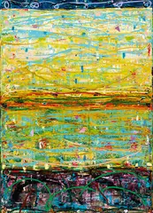 Michael Johnson, Trio 1990, 1990, synthetic polymer paint on canvas
