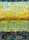 Michael Johnson, Trio 1990, 1990, synthetic polymer paint on canvas