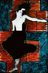 Julie Rrap, Persona & Shadow: Conception 1984, 1984, Cibachrome print, edition 7 of 9 from an edition of 9, plus 2 artist's proofs