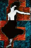 Julie Rrap, Persona & Shadow: Conception 1984, 1984, Cibachrome print, edition 7 of 9 from an edition of 9, plus 2 artist's proofs