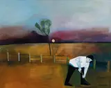 Robert Dickerson, Fencing at Cambewarra (1998), 1998, synthetic polymer paint on canvas