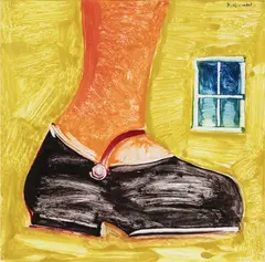 Charles Blackman, Alice's Shoe (1988), 1988, monotype on paper