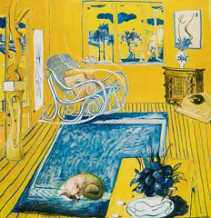 Brett Whiteley, The Cat (1980), 1980, offset lithograph on paper, artist's proof from an edition of 100, plus artist's proofs