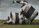 John Kelly, Two Cows 1994, 1994, gouache and watercolour on paper