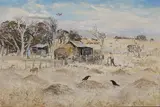 Arthur Boyd, The Old Farm (1958), 1958, oil on canvas on composition board