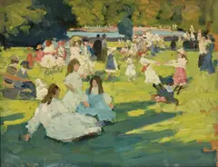 Ethel Carrick, Esquisse en Australie Sketch in Australia (1908), 1908, oil on wood