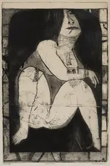 George Baldessin, The N.M. Remnant 1973, 1973, etching, aquatint and deep etching on paper, edition 13 of 25, plus artist's proofs