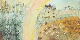 John Perceval, Rainbow in a Sheepfield 1966, 1966, oil on canvas