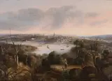 George Edwards Peacock, View of Sydney from the North Shore 1848, 1848, oil on canvas