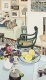 Cressida Campbell, Interior with Anemones and Lemons (1992)