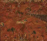 John Olsen, Rabbit Warren - Rydal 1997, 1997, oil on canvas