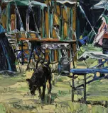 Nicholas Harding, Caravan Park (Black Dog, Barbeque and Bike) 2006