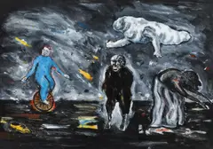 Peter Booth, Drawing 1981, 1981, gouache on paper