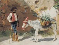Tom Roberts, A Water Carrier, Granada 1883, 1883, oil on wood panel