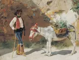 Tom Roberts, A Water Carrier, Granada 1883, 1883, oil on wood panel
