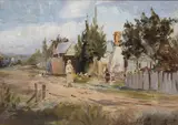 Walter Withers, Eltham, oil on wood panel