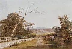 The Yarra Valley 1871 by Louis Buvelot, 1871, watercolour on paper, sold Apr 2022