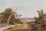 Louis Buvelot, The Yarra Valley 1871, 1871, watercolour on paper