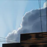 Andrew Browne, Clouds and Billboards 2003, 2003, oil on linen