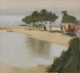 Clarice Beckett, The Boat Sheds