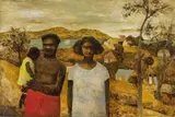 Ray Crooke, Islanders (1960), 1960, oil, tempera and resin on composition board