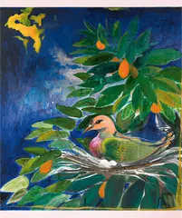 Brett Whiteley, The Dove in the Mango Tree 1984, 1984, oil and mixed media on canvas
