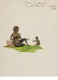 Joseph Swabey Tetley, Album of 12 Drawings of Australian Aborigines (circa 1805), 1805, watercolour with brush and ink on Buttanshaw wove paper; two sheets watermarked with date '1804'