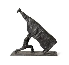 John Kelly, Man Lifting Cow 2014, 2014, bronze, edition 2 of 9