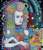 Del Kathryn Barton, Wild Carrot Dream 2015, 2015, synthetic polymer paint and gouache on canvas