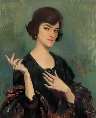 Daune O'Neill (1917) by George Washington Lambert, 1917, oil on canvas, offered Nov 2021