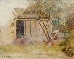 Frederick McCubbin, Garden Study, Brighton 1899, 1899, watercolour on paper